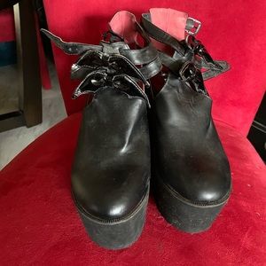 Iron Fist Bat wing platform sandals